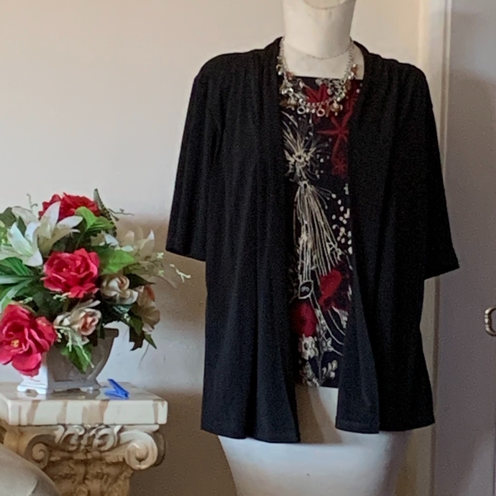 Plus size jacket with built-in tank
